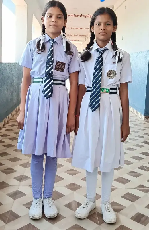Girls' uniform for Monday and Saturday