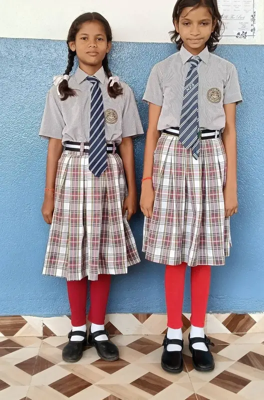 Girls' uniform for Tuesday and Wednesday